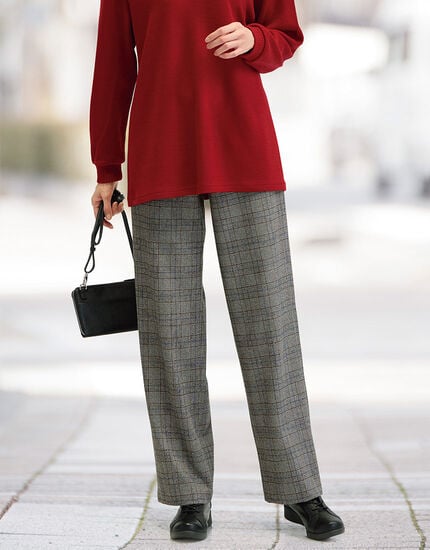 微起毛ストレートパンツ, , main