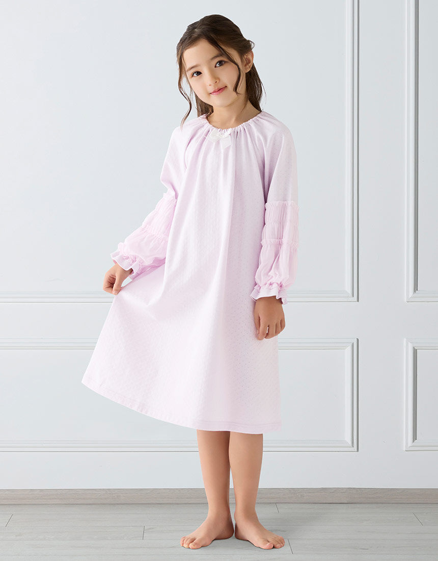 L【新品】2点ワコール女児パジャマ140cm〜155５ ワコール_ジュニア 【中学生におすすめ】 女児パジャマ CTR735