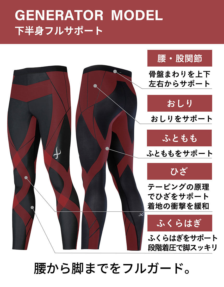 CW-X 下半身フルサポート|マラソン・球技・スキー CW-X 下半身フルサポート|マラソン・球技・スキー