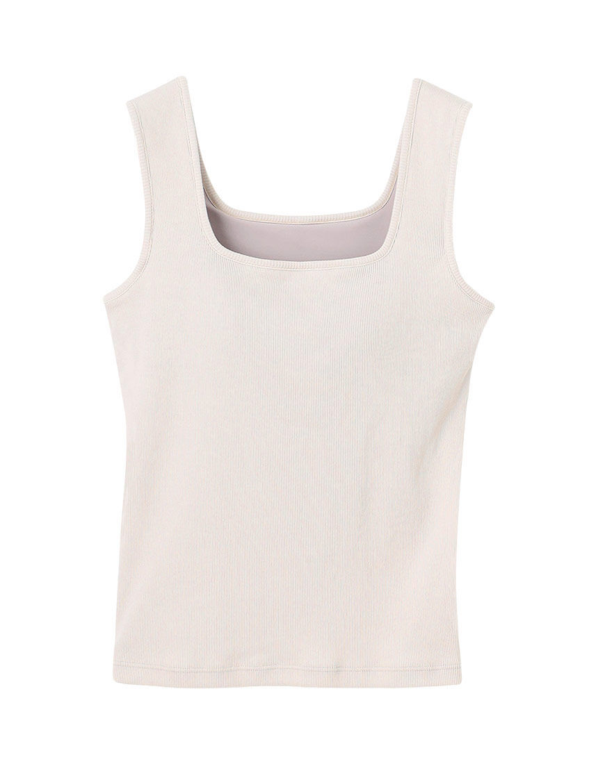 OUR WACOAL 【ICBコラボ】カップインスクエアネックタンク