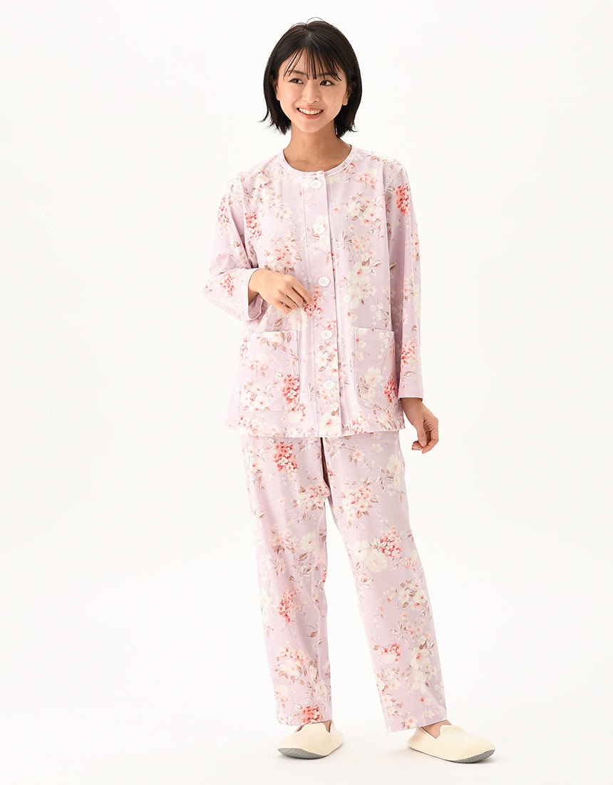 ワコール　介護用　らくらくパートナー　綿100% ピンク花柄パジャマ 楽天市場】ワコール Wacoal らくラクパートナー パジャマ (SP