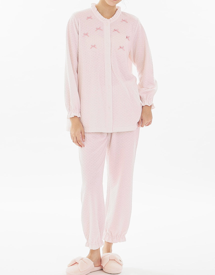 Lingè Noël ランジェノエル 接結ストライプ パジャマ NZL619｜ワコール