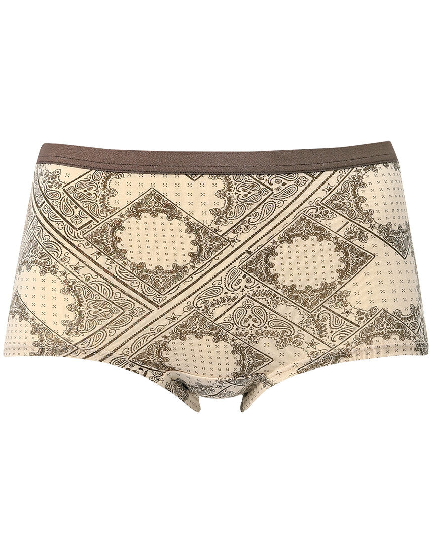 ワコール 【S〜3Lサイズ】無地＆プリント 綿混 ボーイレングス