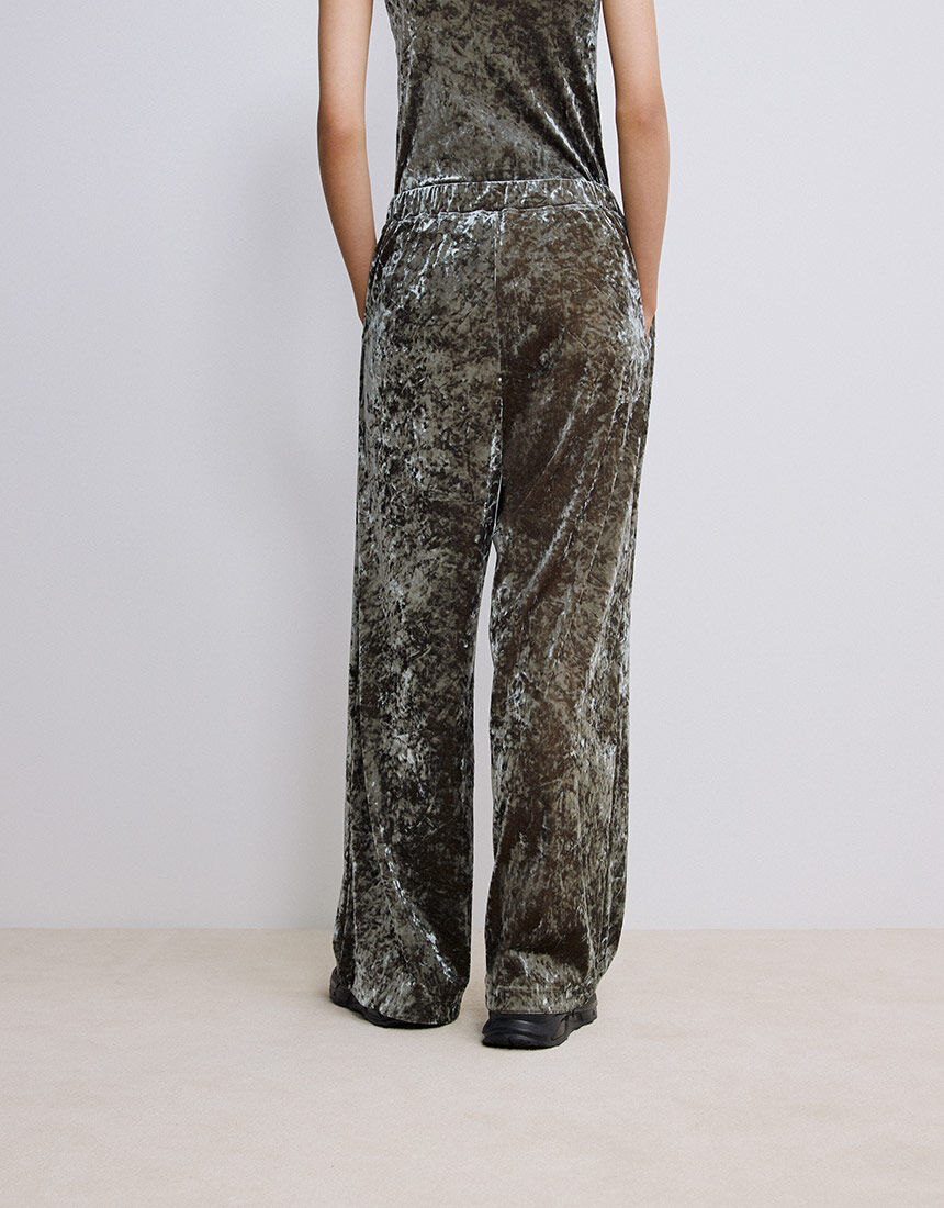 OUR WACOAL ベロアパンツ アウター ボトムス JOW545