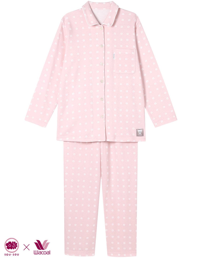 ワコール／睡眠科学 【綿100％】SOU・SOU柄 あったか