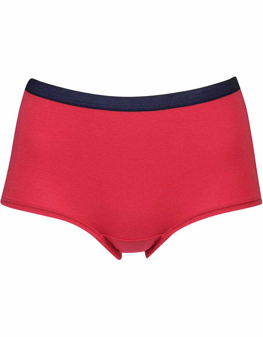 ワコール 【S〜3Lサイズ】無地＆プリント 綿混 ボーイレングス