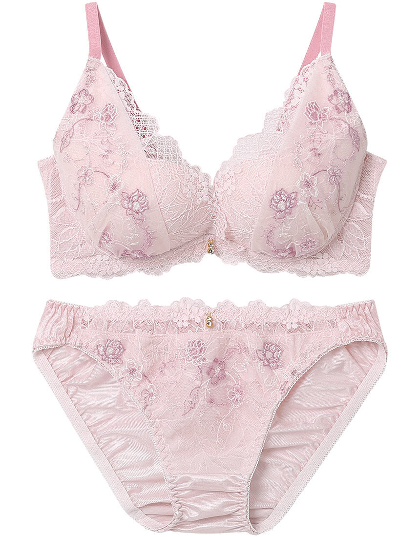 【国内即発送】 ブラジャー＆ショーツセット ピンク系｜ワコール直営の公式下着 下着・アンダーウェア