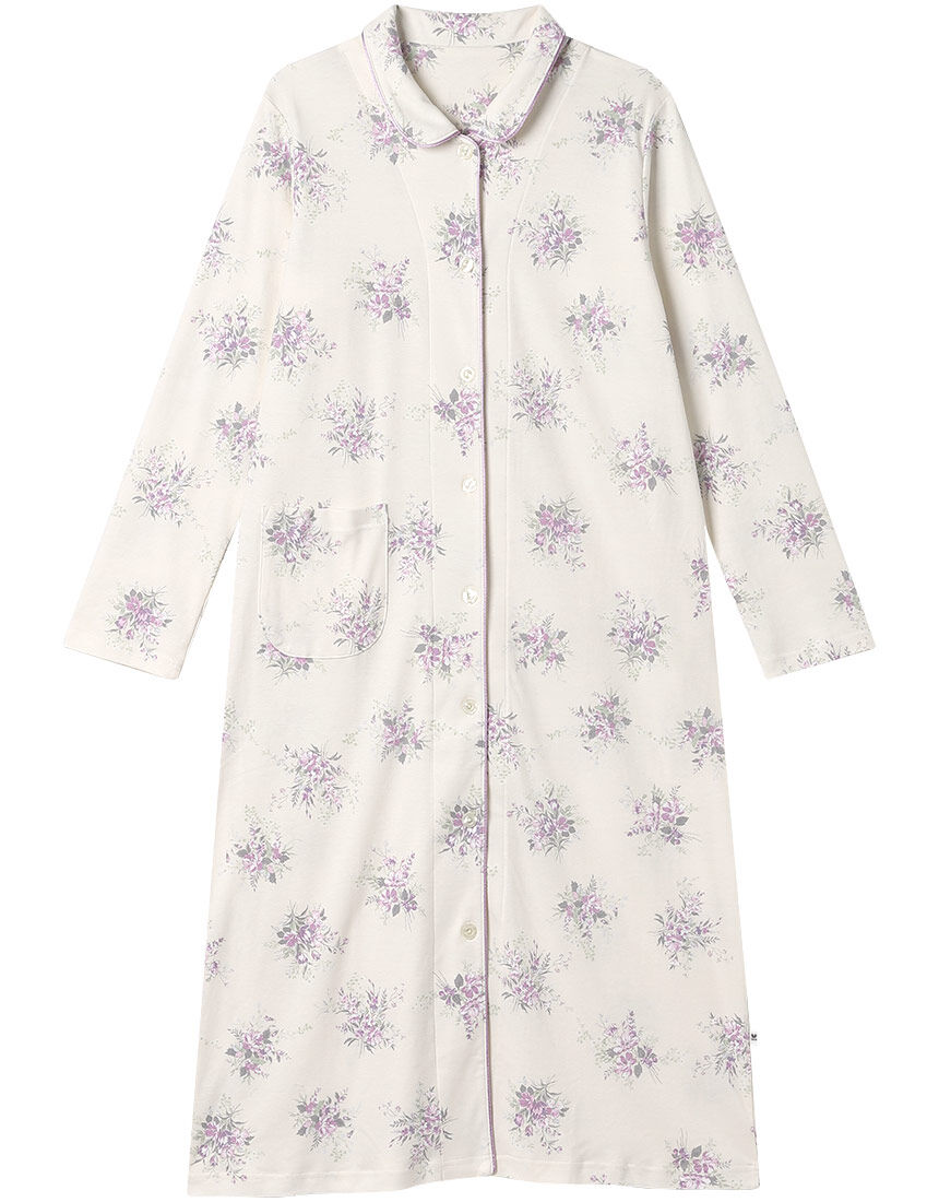 ワコール　ネグリジェ　サイズM 最終値下げ ワコール_リラックス＆スリープ 【綿100％】光沢感あり、しなやかな