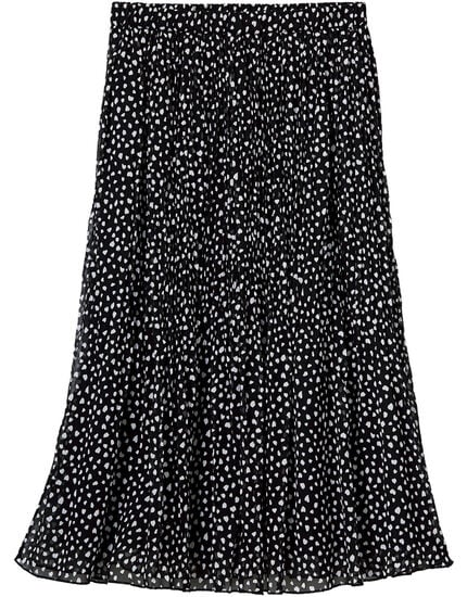 ドット柄プリーツスカート, , main