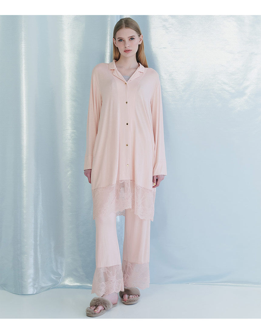 SALON by PEACH JOHN 【パジャマ】レーヨン混ストレッチ素材。とろみの