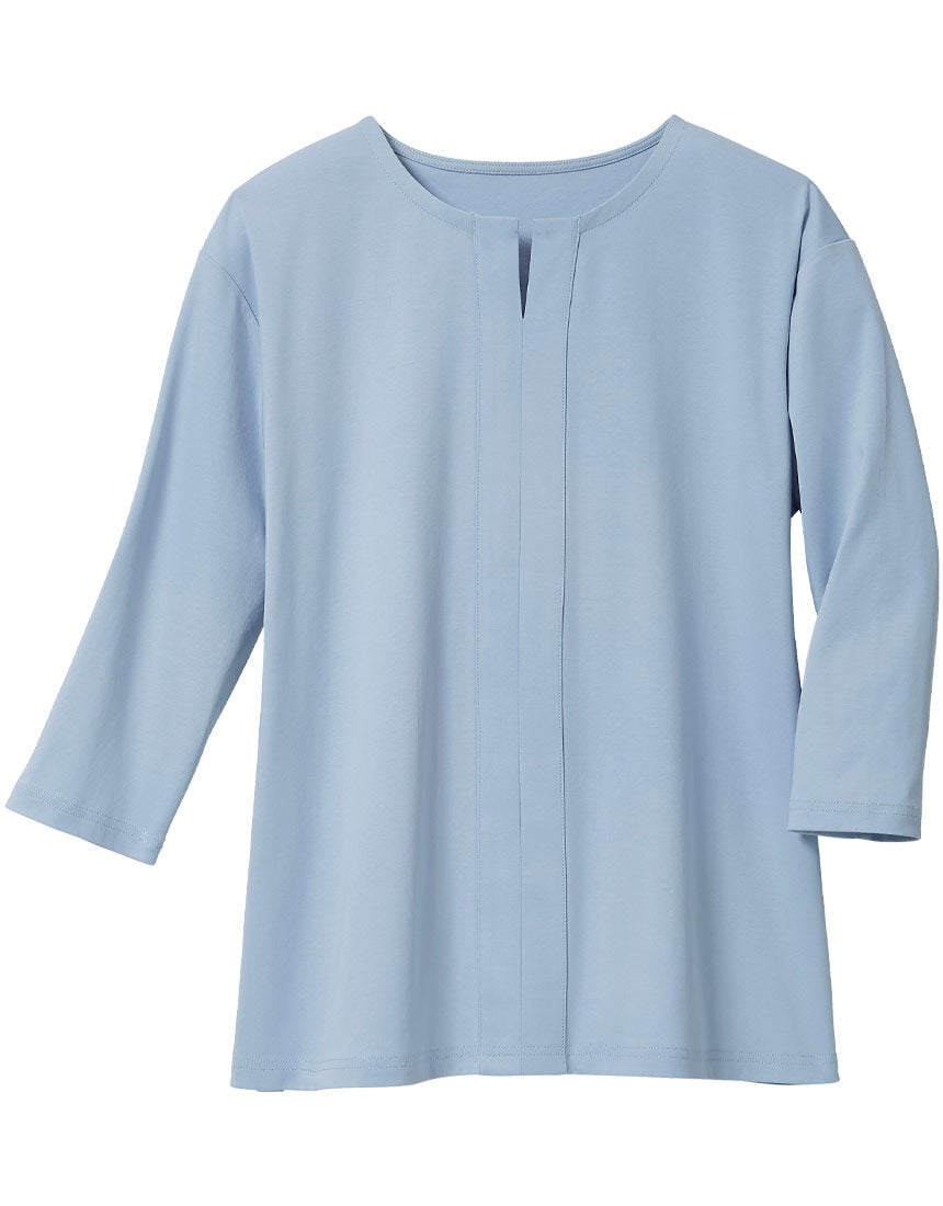 キーネックデザインＴシャツ, , hi-res