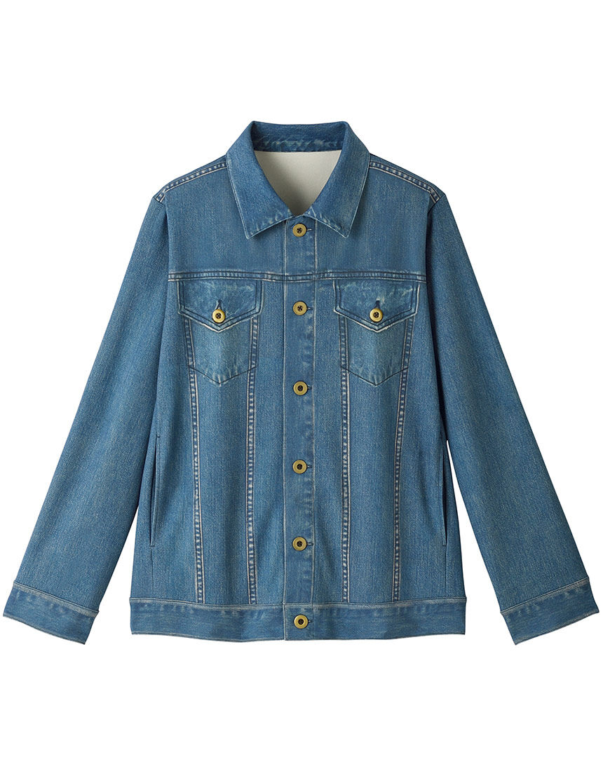 ワコール_カルソン Gジャン風の前あきトップス 長袖 アウター