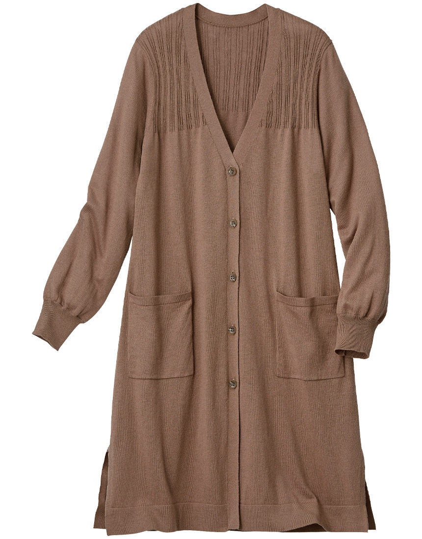 ワコール　LOVE BODY カシミヤ100％　レディースM ロングカーディガン ワコール LOVE BODY カシミヤ100％ レディースM ロング