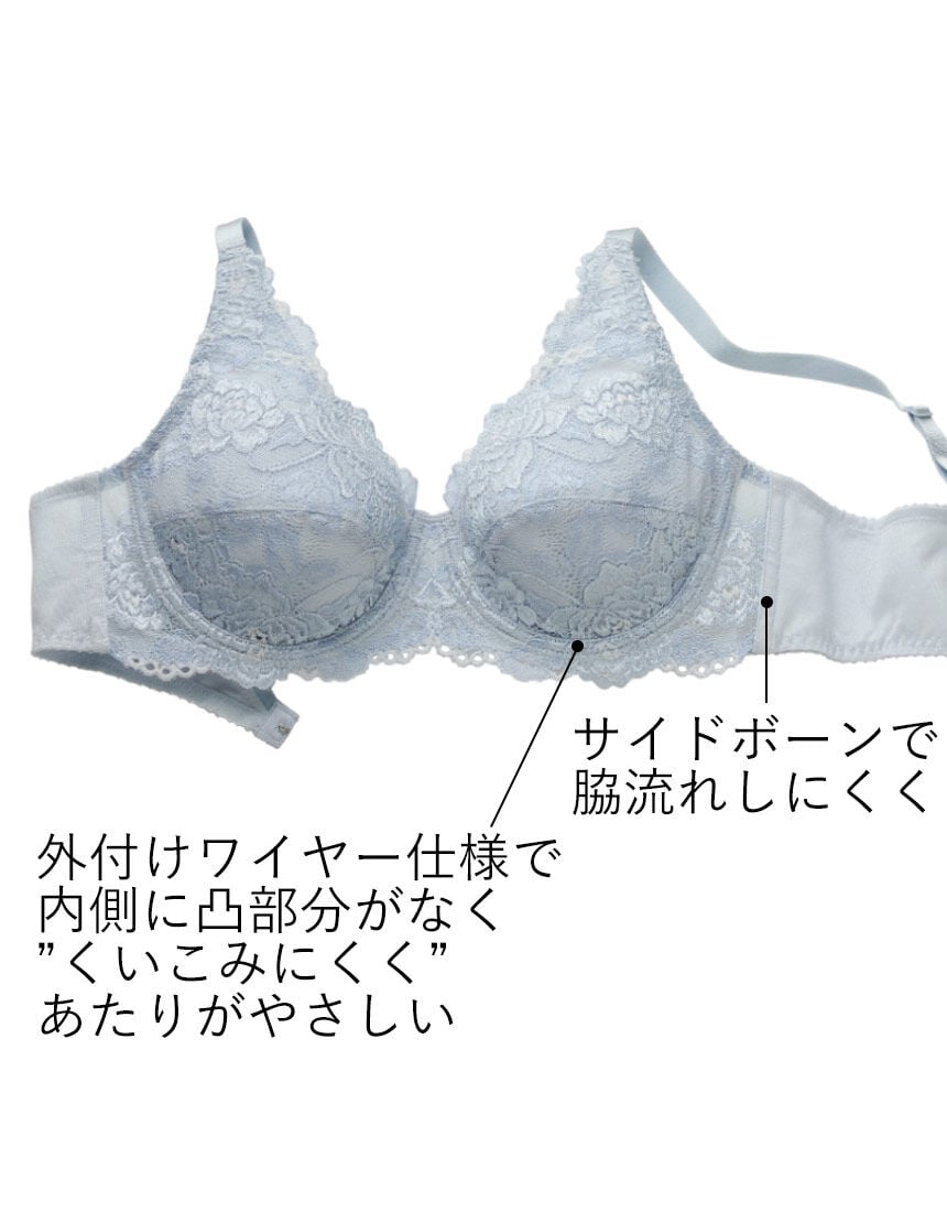 肌あたりがソフトな外付けワイヤーブラ, , hi-res