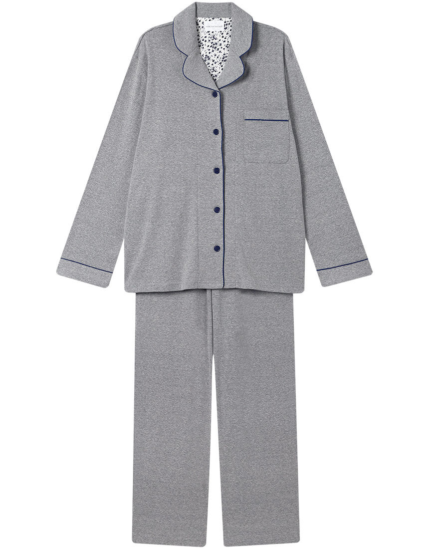 ウンナナクール 【綿100％】やわらか杢フライスパジャマ MADE