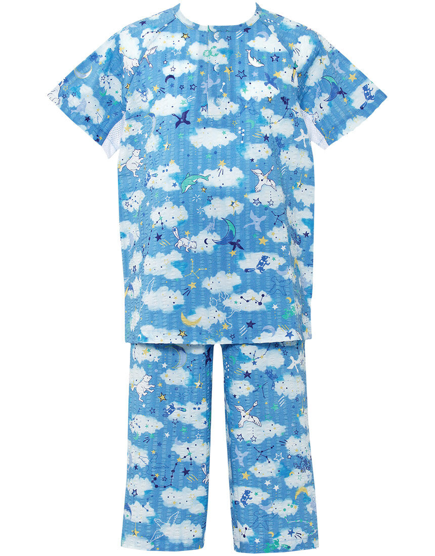 ワコール_キッズ 綿100％【涼感エアスルーパジャマ】睡眠科学