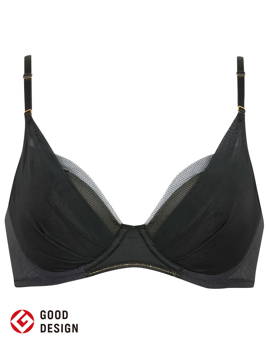 【お値下げ】ワコール トレフル ブラジャー F65 ネイビー ニッセン ブラジャー (F65-H85) グラマーサイズ 魔法にかかる 脇
