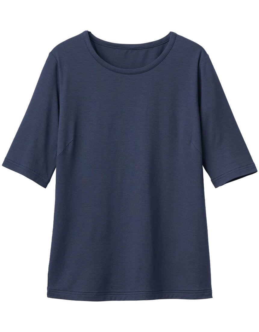 ラウンドネックトップス, , hi-res