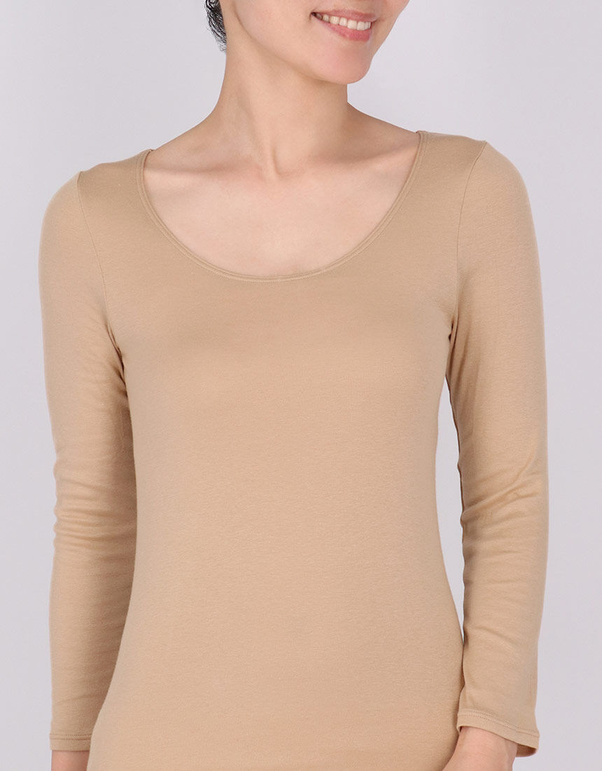 ワコール（WACOAL）/（カシミヤ混）　トップス（８分袖）（ＣＬＤ３６７） ワコール ふんわりあったかタイプ トップス（8分袖） CLD310