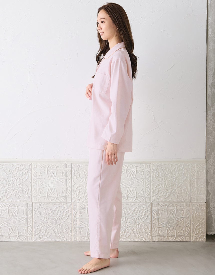 ワコール／睡眠科学 【綿100％】光沢感とハリ感が特徴の布帛素材を