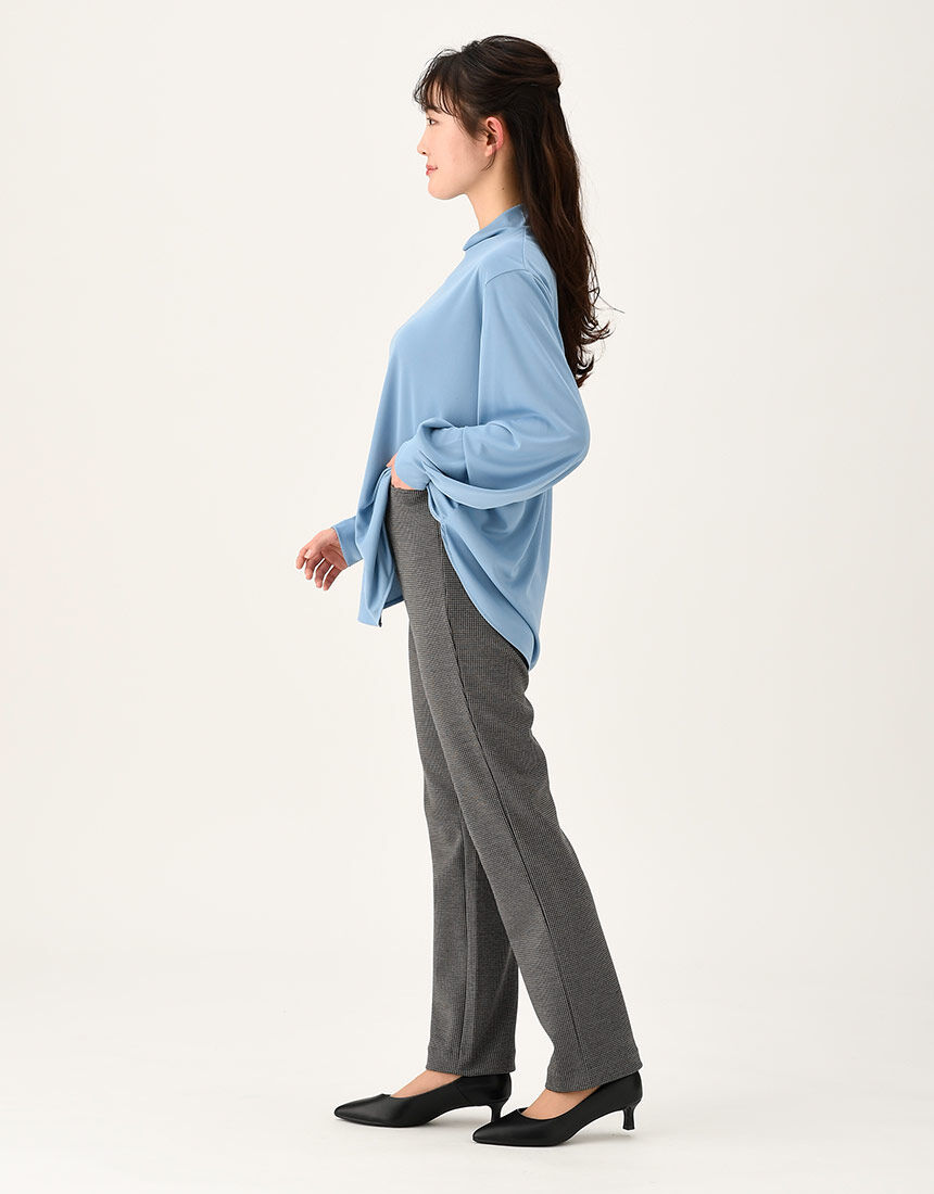 ワコール_カルソン 【綿混・あったか尾州産素材】ストレートシルエット