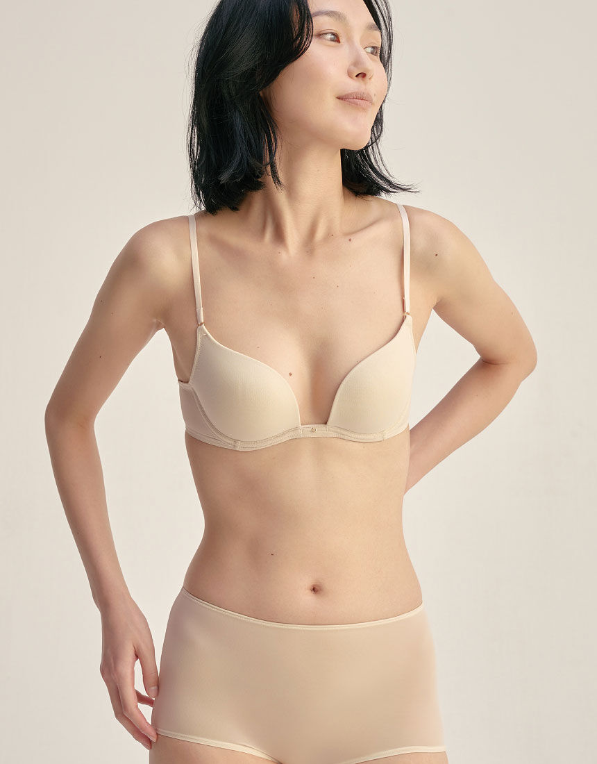 Yue 深ばきのやわらかな素材で、おしりを包みこむ ショーツ PJP160