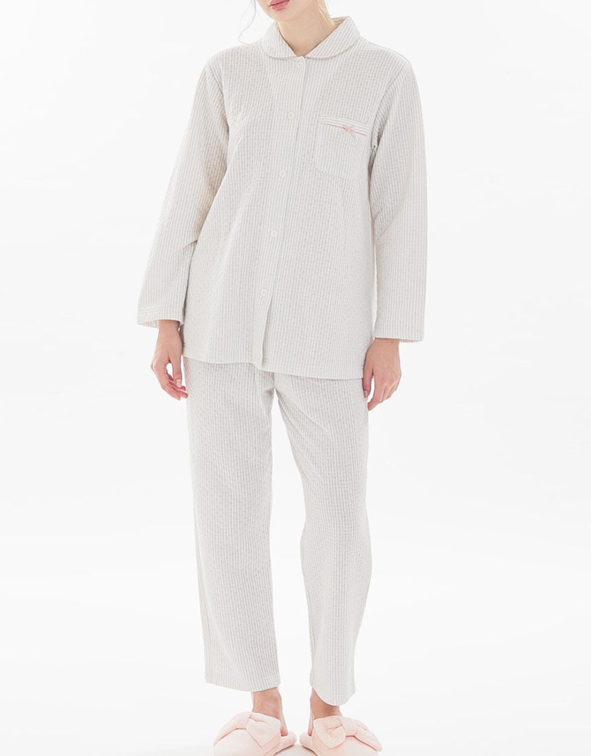 Lingè Noël ランジェノエル 接結ストライプ パジャマ NZL618｜ワコール