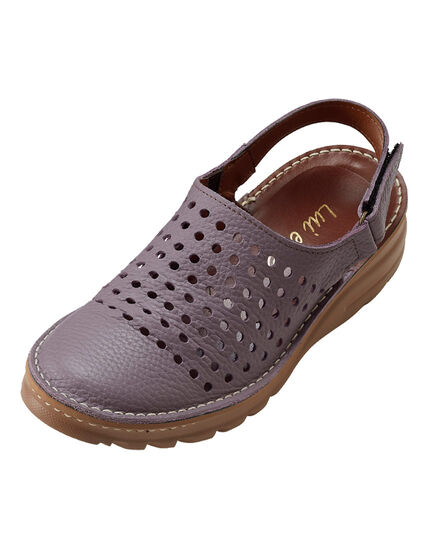 やわらか牛革パンチングサンダル４Ｅ, , main