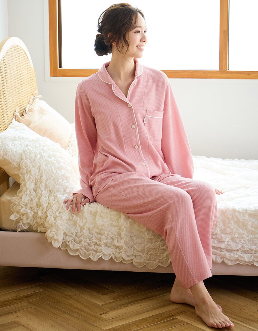 ワコール／睡眠科学 なめらかでやわらかい天綿 綿100％ パジャマ