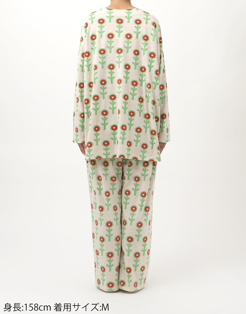 アツコマタノ 【綿100％】人気テキスタイル パジャマ HDX555