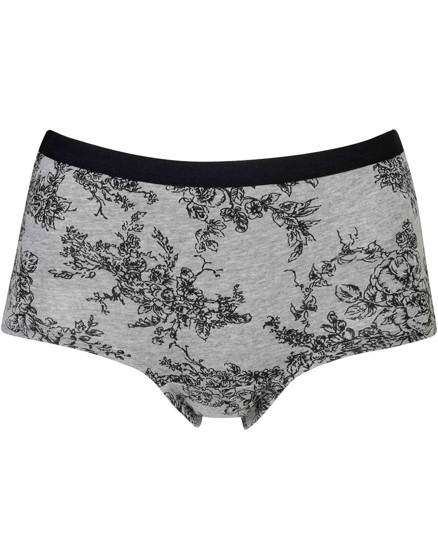 ワコール 【S〜3Lサイズ】無地＆プリント 綿混 ボーイレングス