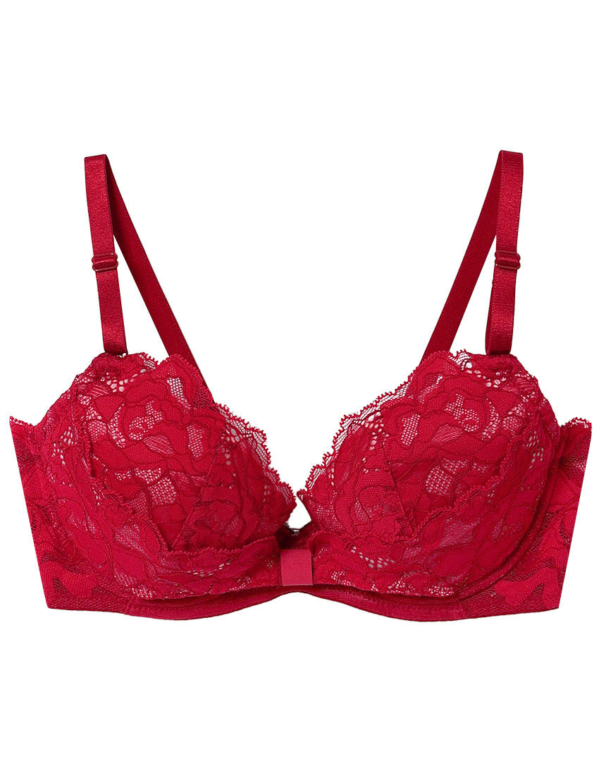 ウンナナクール リボンブラレース 胸もとフィットながもち〜動いても