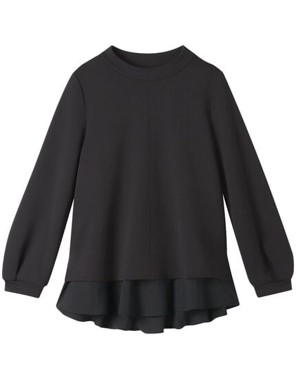 ペプラムインナー付プルオーバー, , main