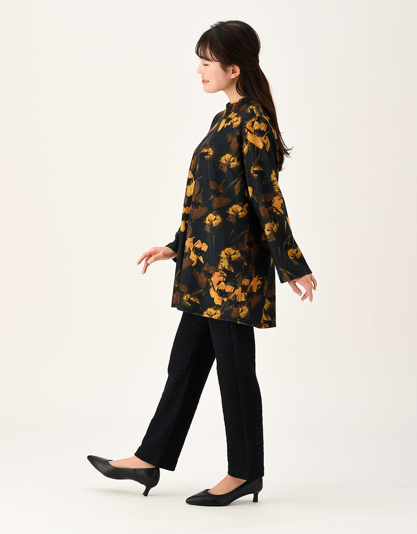 ワコール_カルソン 【綿混・あったか尾州産素材】ストレートシルエット