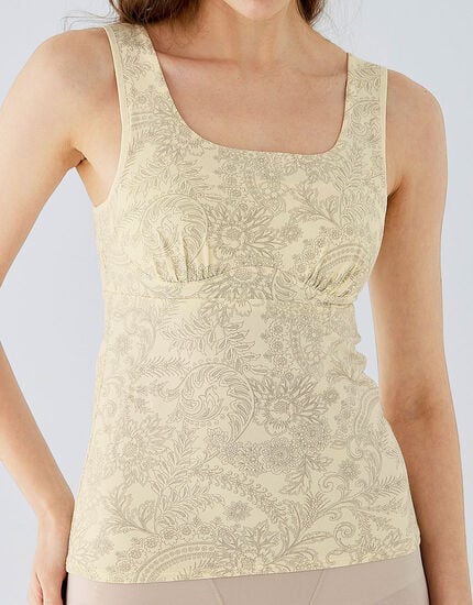 プリントトップカップ付きキャミ, , main