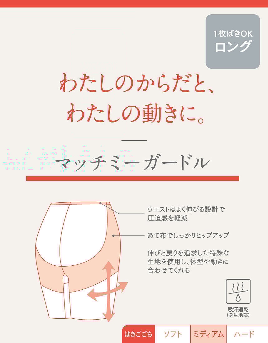ガードル（ロング丈）, , hi-res