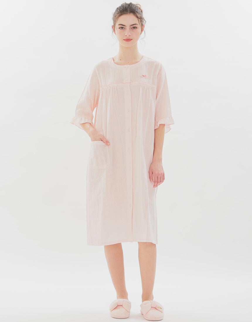 Lingè Noël ランジェノエル Wガーゼムジ ワンピース NZL601｜ワコール