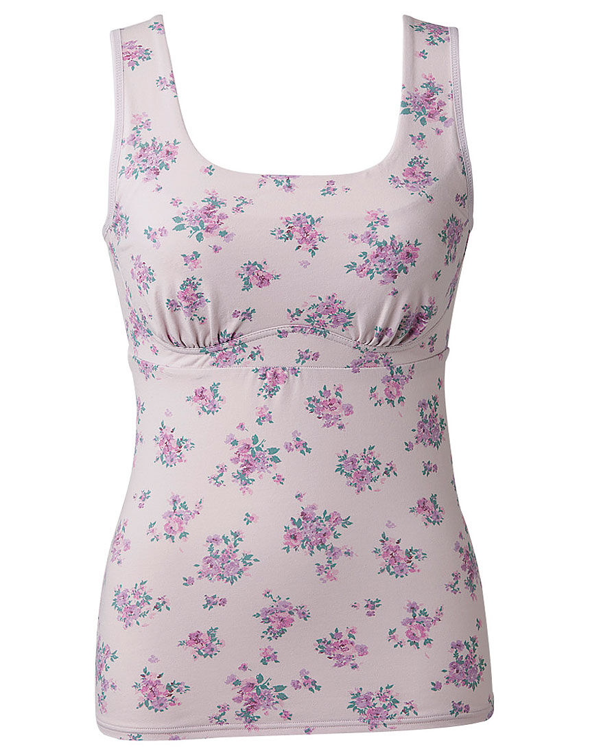 プリントトップカップ付きキャミ, , hi-res