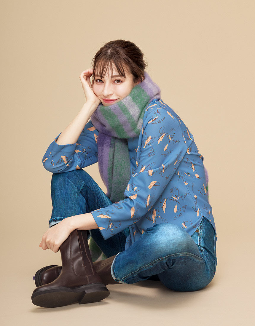 ワコール_カルソン 【あったか裏起毛】〈まるでデニム〉 ぐ〜ん