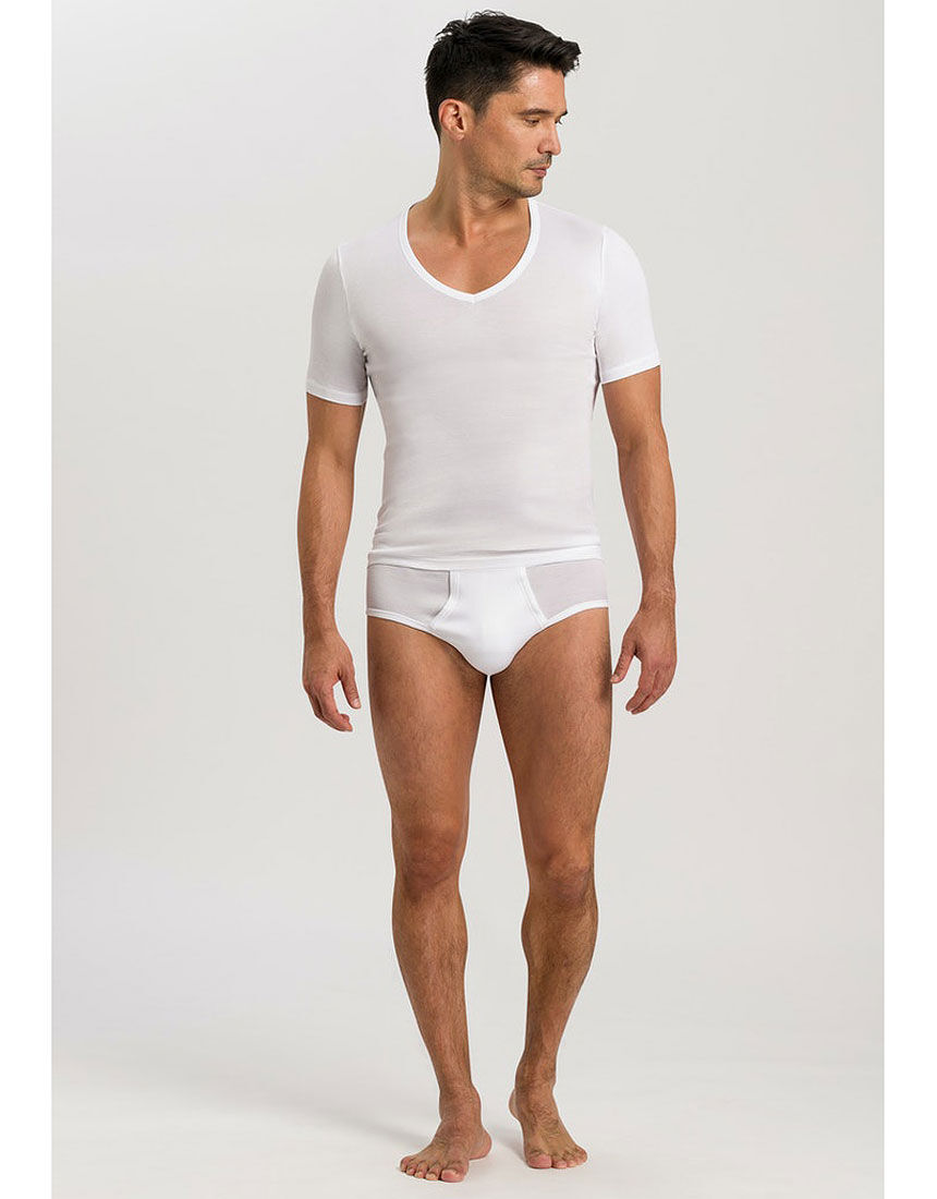 ハンロ コットン100％ メンズシャツ（半袖） MIH684｜ワコール直営