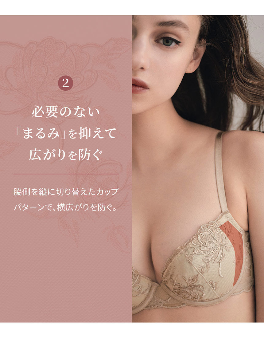 新品未使用　salon by peachjohn 大人のまるみブラスケッチレース 大人のまるみブラスケッチレース(C65 ブラック): SALON by PEACH