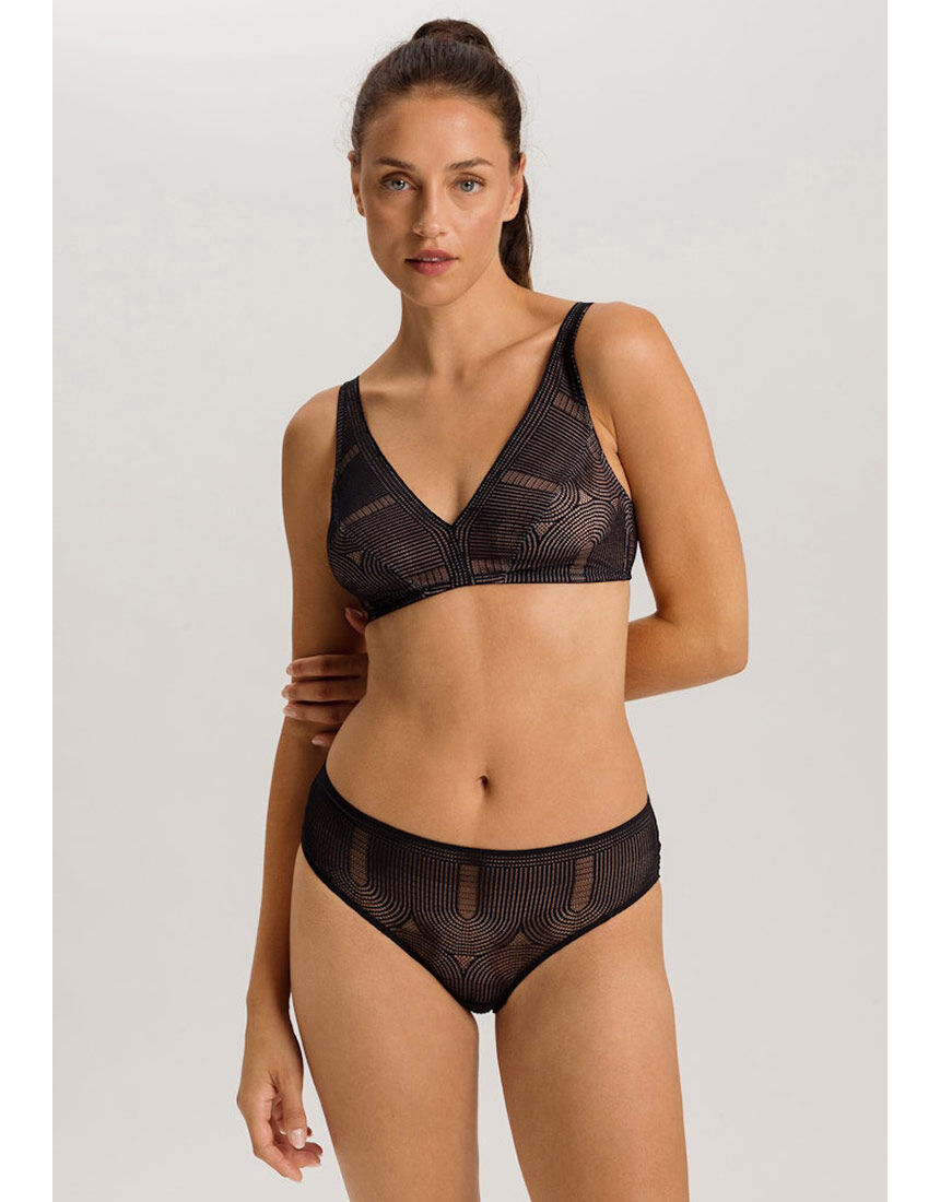 ハンロ 総レース ノンワイヤーブラ UIH544｜ワコール直営の公式下着