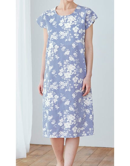 高島楊柳袖付きワンピース, , main