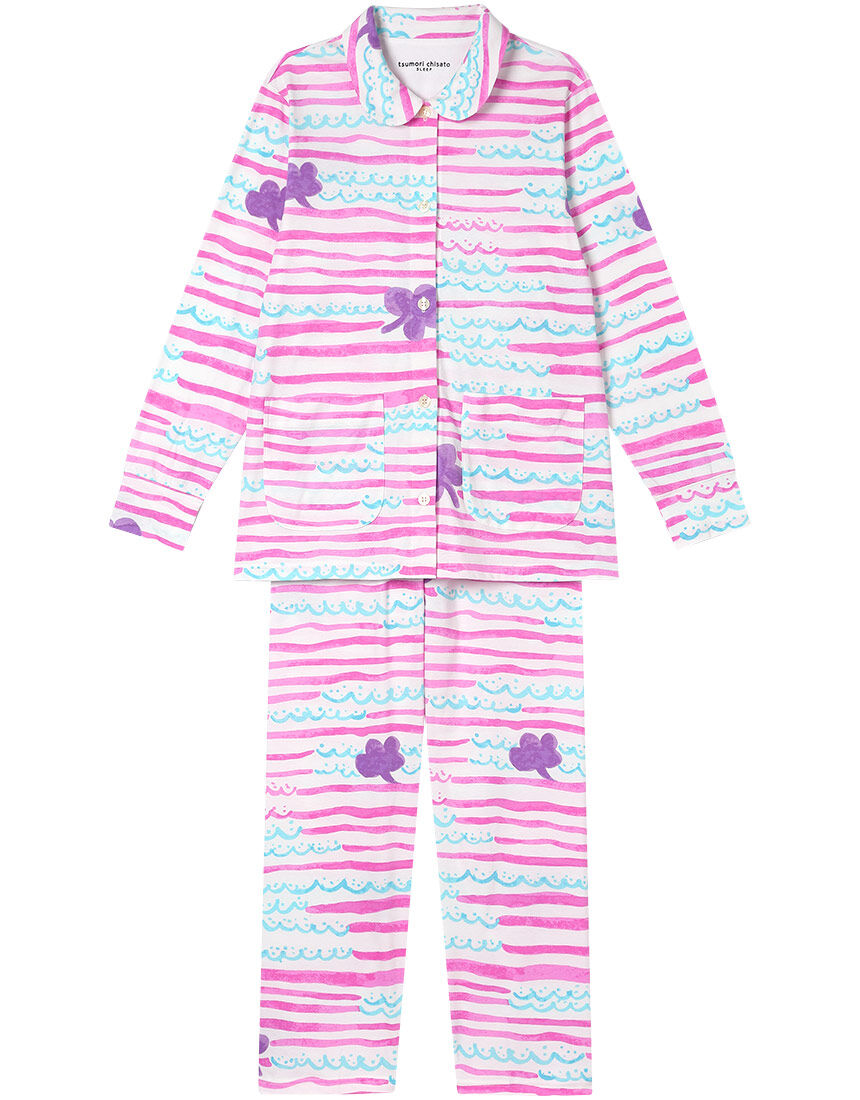 ツモリチサトスリープ 【綿100％】クローバーモチーフがアクセント