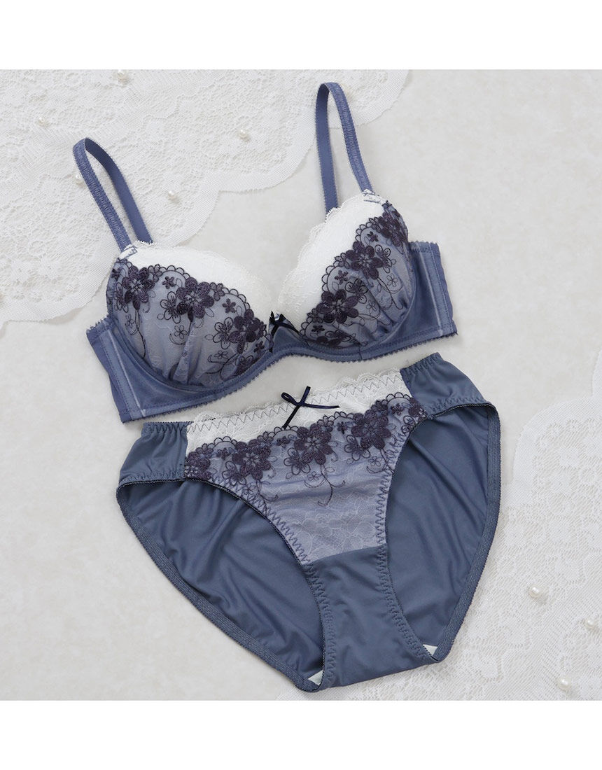 Lingè Noël ランジェノエル フラワーチュールシアーレース ブラ