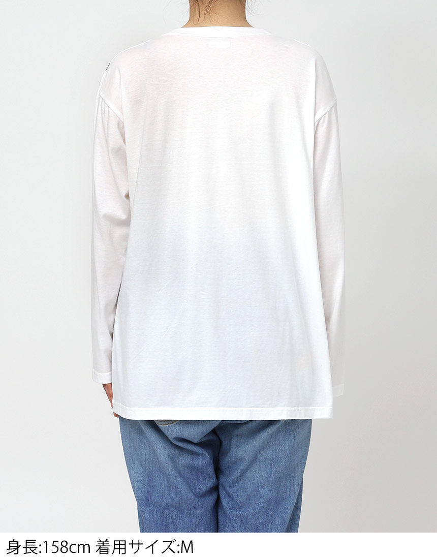 ワコール　ツモリチサトsleep トップス　長袖Tシャツ　不思議の国　M ツモリチサトスリープ 【綿100％】不思議の国 トップス