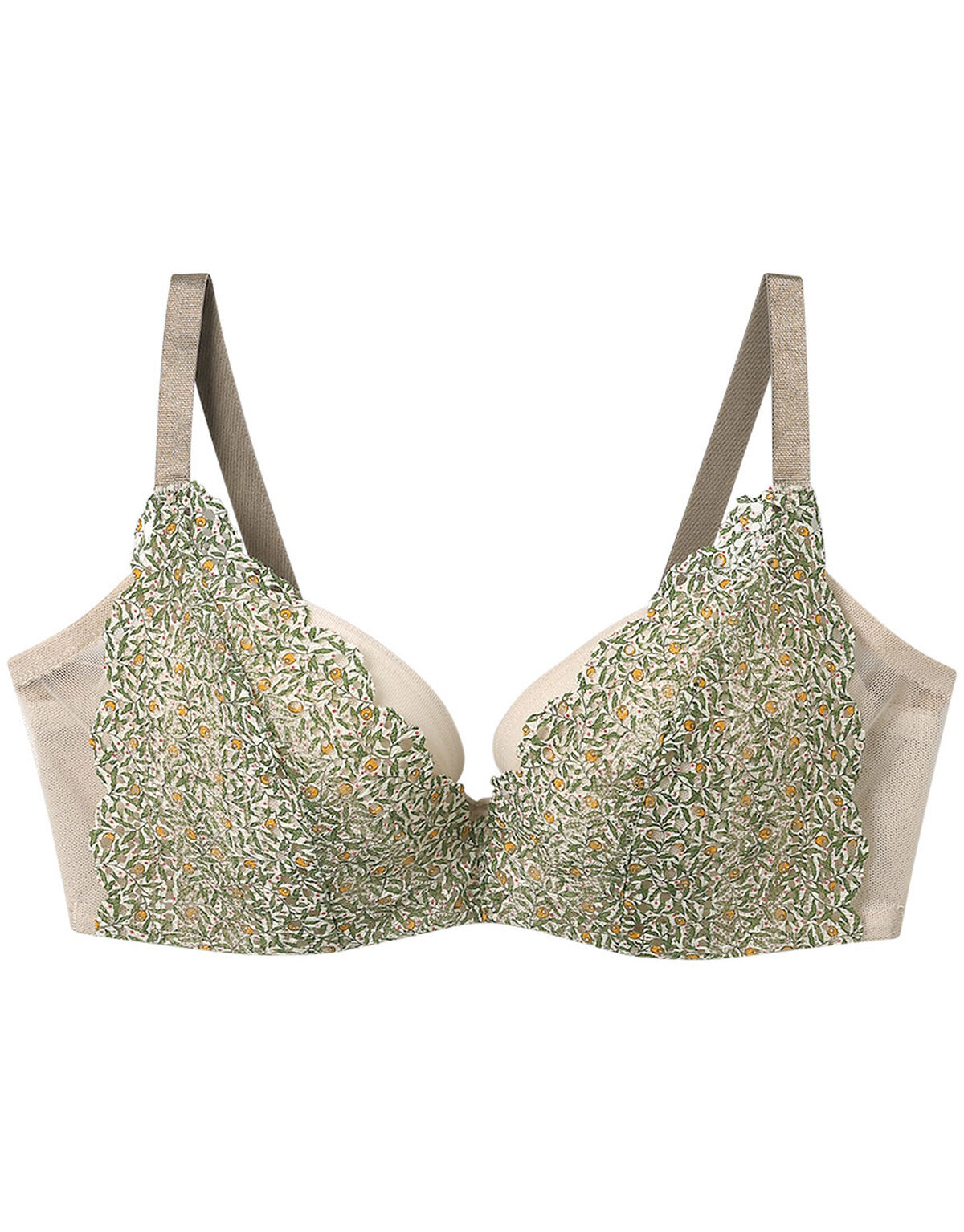 ウンナナクール ＭＡＤＥ　ＷＩＴＨ　ＬＩＢＥＲＴＹ　ＦＡＢＲＩＣ　さあ、わたし　レース ３／４カップブラ JB2323｜ワコール直営の公式下着通販サイト ワコールウェブストア