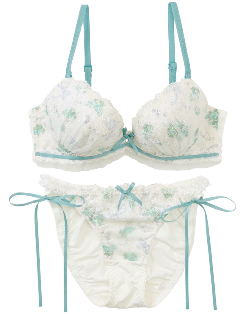 Lingè Noël ランジェノエル レザンリュバン ブラ＆ショーツセット