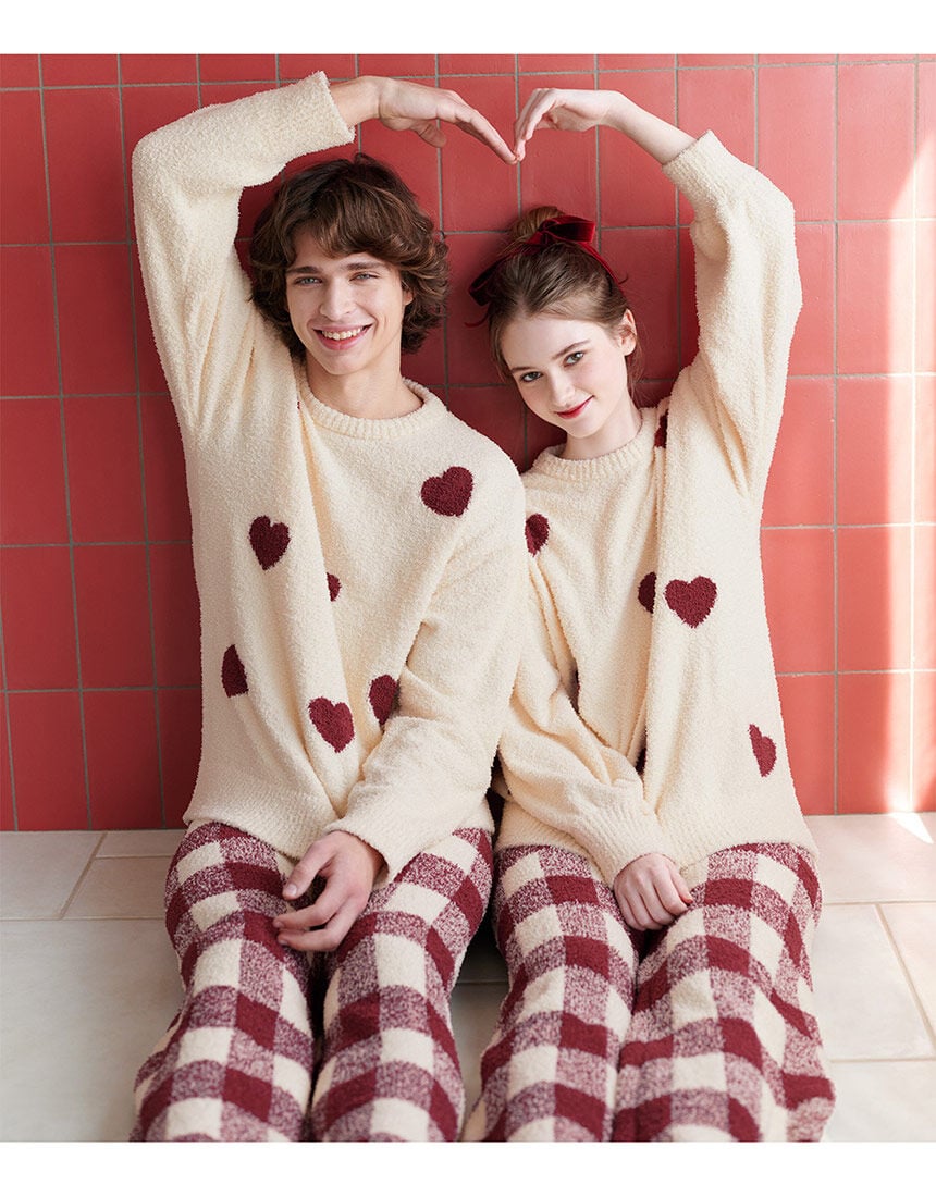 ルームウェア・パジャマ andmary Milky pile heart short pants andmary Milky pile heart zip short pants ROOM WEAR