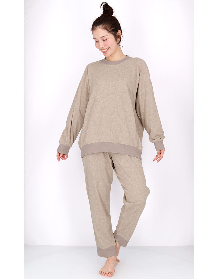 ワコール／睡眠科学 【綿混】ここちよく眠れるパジャマ 寝返りのしやす